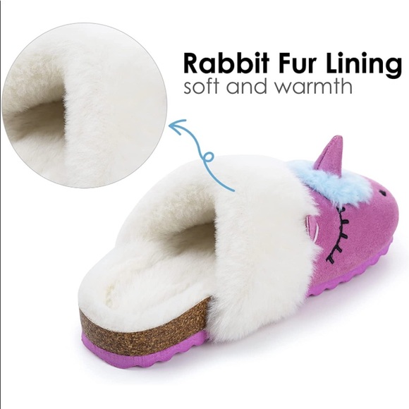 NEW Animal Slippers,Cute House Fuzzy Fluffy Clogs for Toddler/Little Kid/Big Kid - Picture 3 of 5